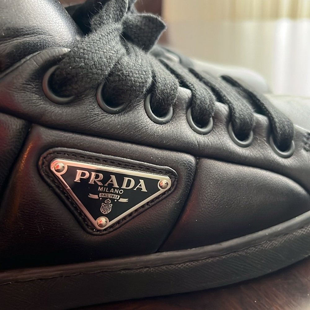 PRADA Nappa Soft leather sneakers - Picture 6 of 14